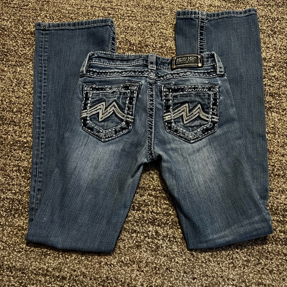 Girls size 12 Miss Me Jeans with a 27 1/2” inseam
